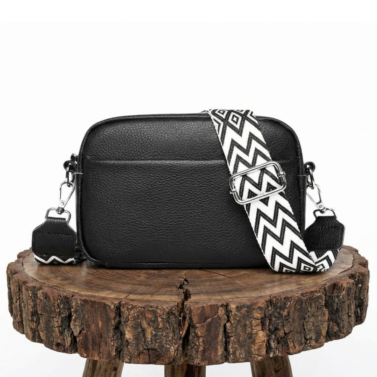 Emilia Patterned-Strap Crossbody Bag — view 8