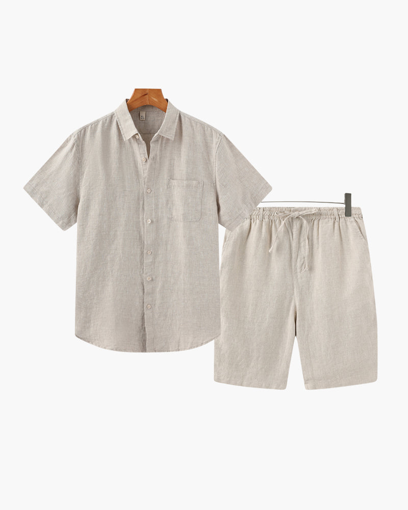 Montaren Linen Shorts Set — view 1
