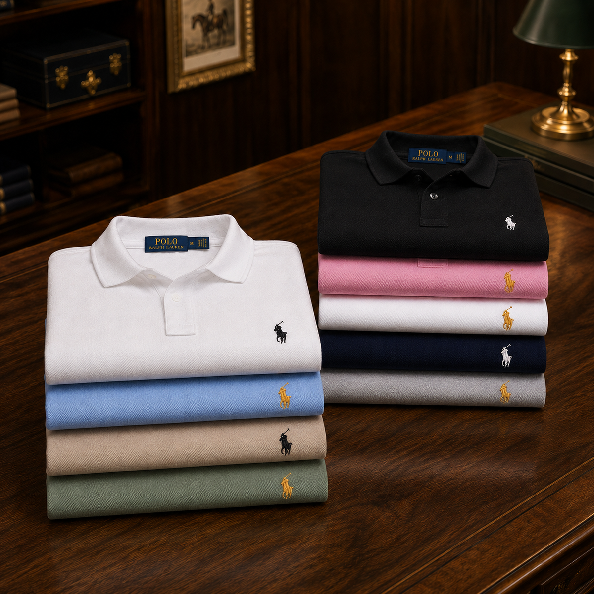 RL Premium Polo Shirt — editorial detail 3