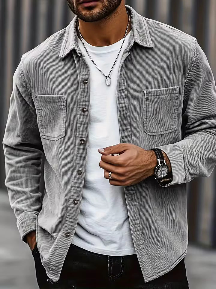 Lukas Men's Corduroy Overshirt — view 5