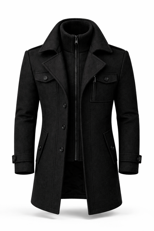 Marcus Double-Breasted Winter Coat — view 1