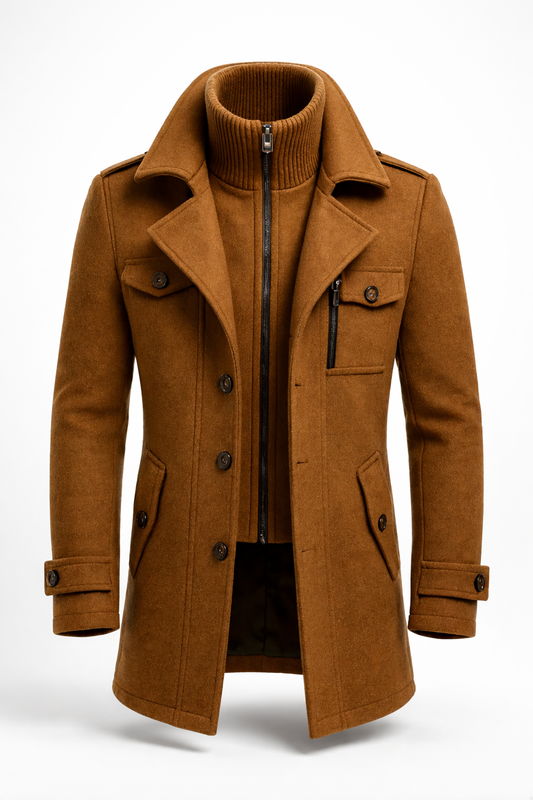 Marcus Double-Breasted Winter Coat — view 2