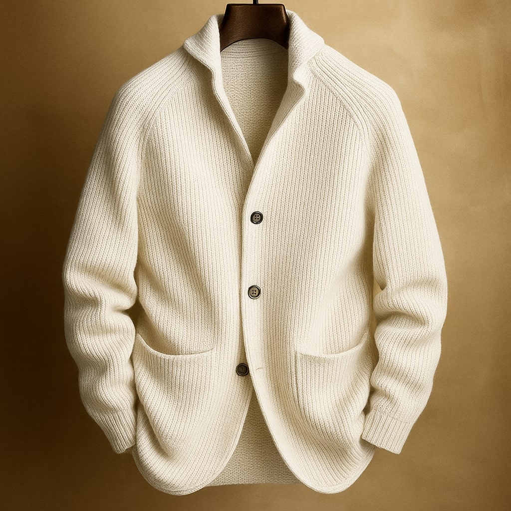 Silvoro Men's Ribbed Cardigan — view 3