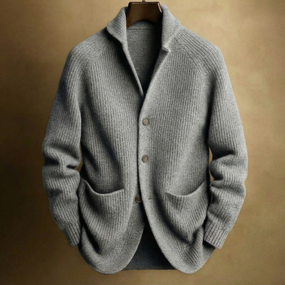 Silvoro Men's Ribbed Cardigan — view 5