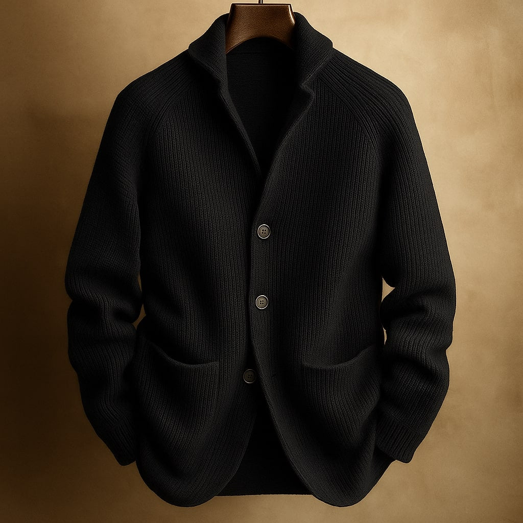 Silvoro Men's Ribbed Cardigan — view 7