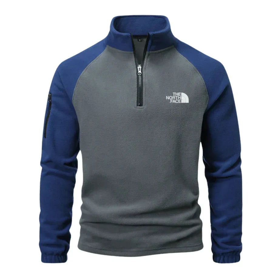 Men's Quarter-Zip Microfleece Pullover — view 1