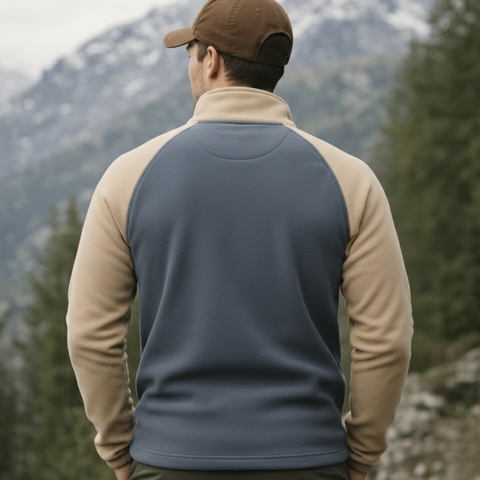 Men's Quarter-Zip Microfleece Pullover — view 5