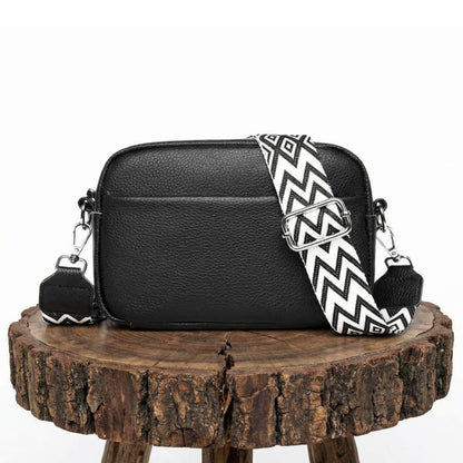 Emilia Patterned-Strap Crossbody Bag — view 8