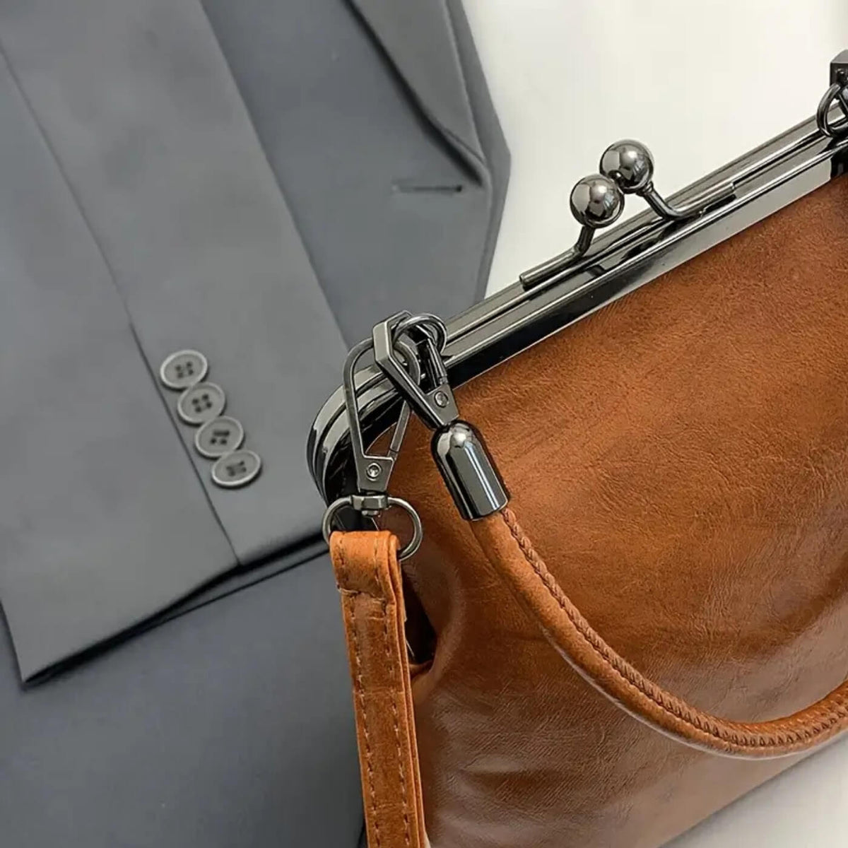 Erika Frame-Clasp Handbag — view 2
