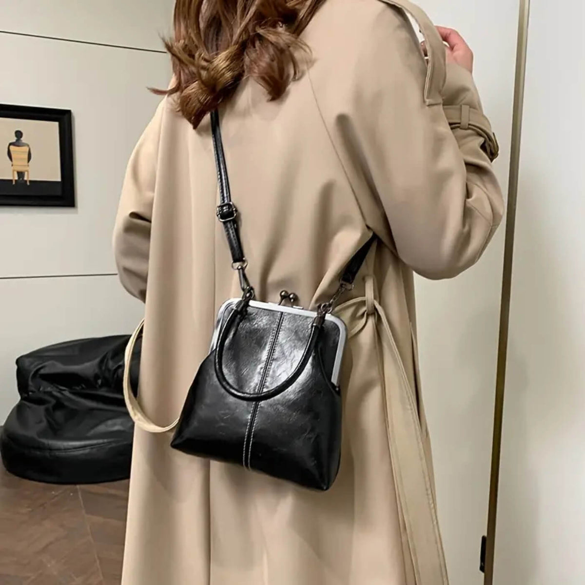 Erika Frame-Clasp Handbag — view 3