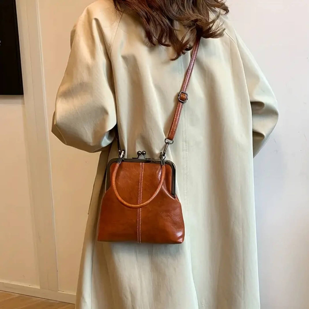 Erika Frame-Clasp Handbag — view 4