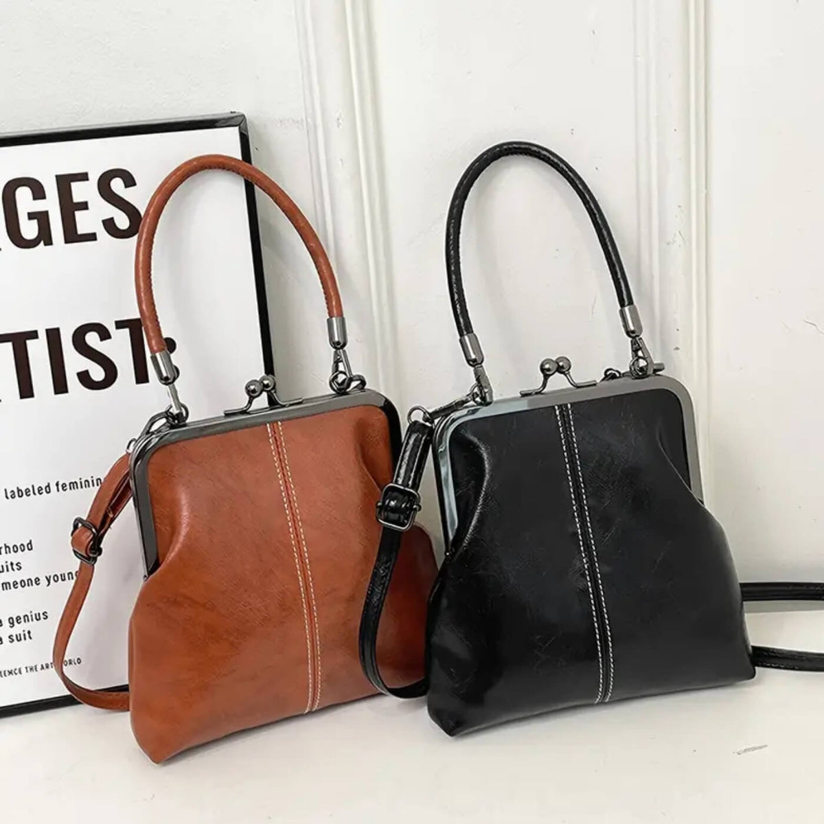 Erika Frame-Clasp Handbag — view 5