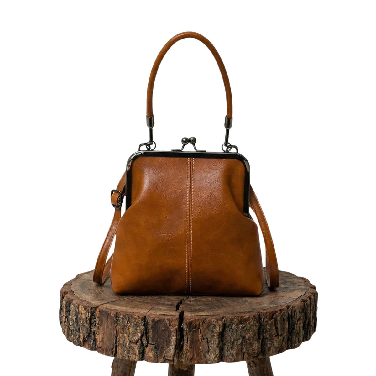 Erika Frame-Clasp Handbag — view 9