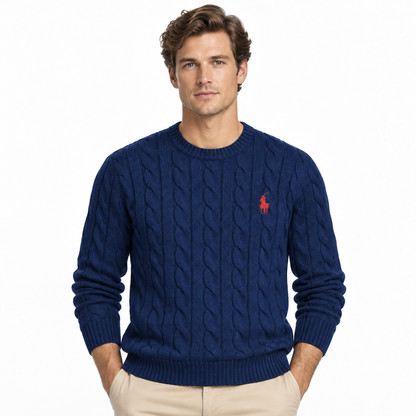 Classic Cable-Knit Sweater — view 1