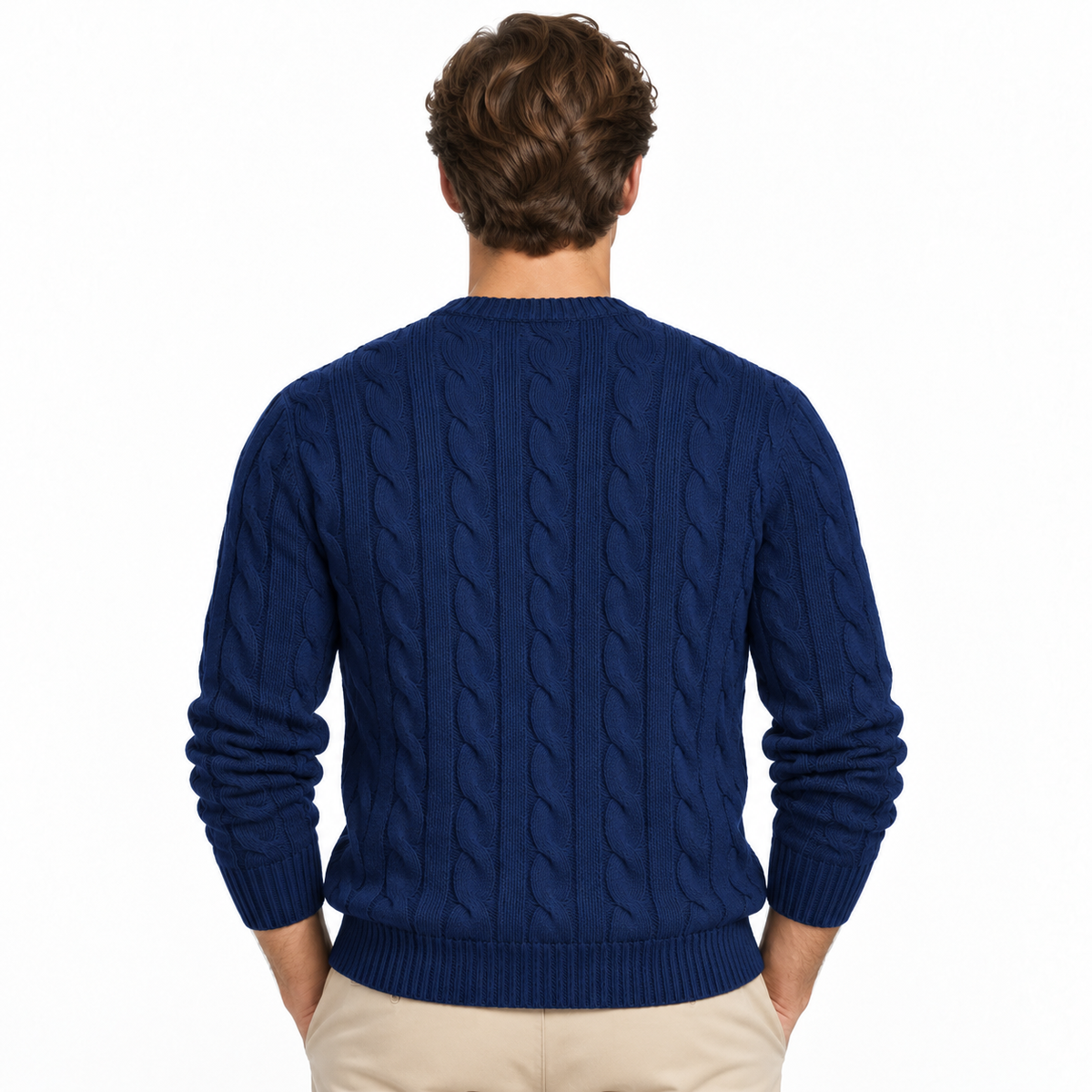 Classic Cable-Knit Sweater — view 2