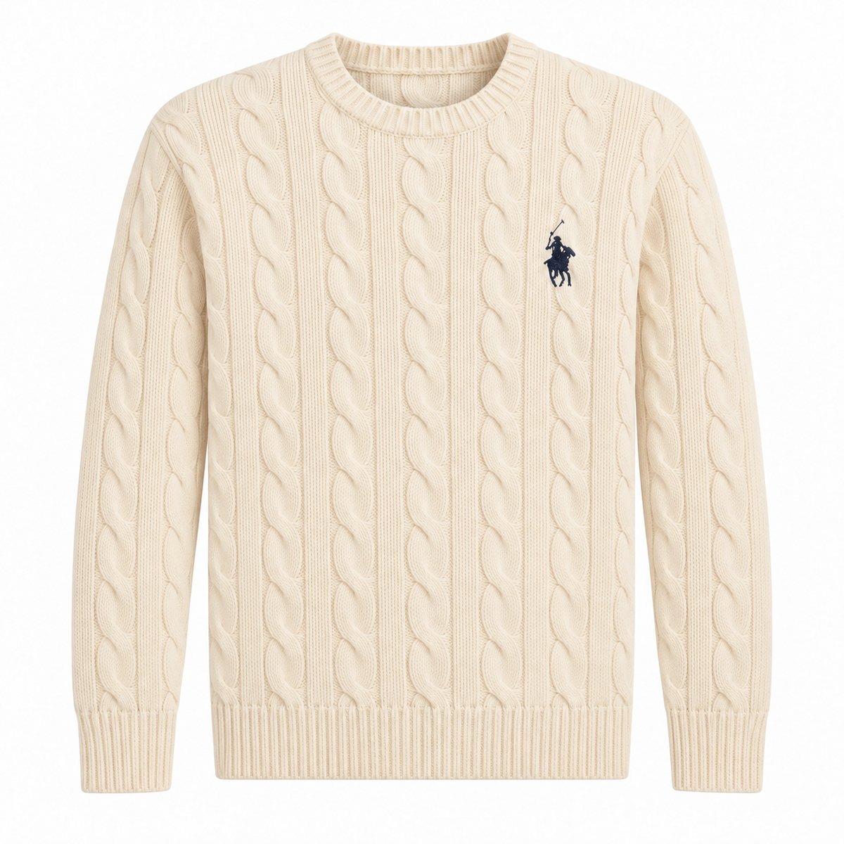 Classic Cable-Knit Sweater — view 4