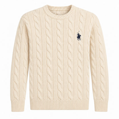 Classic Cable-Knit Sweater — view 4