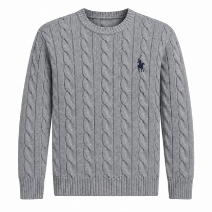 Classic Cable-Knit Sweater — view 6