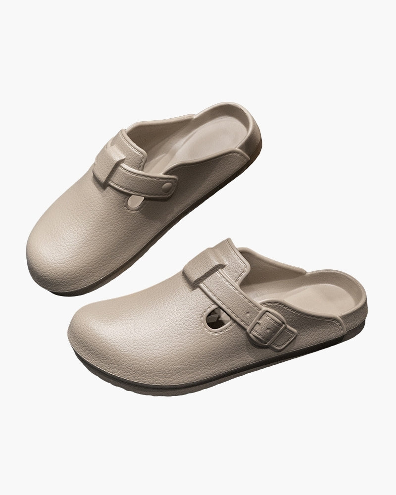 Montaren Classic Buckle Clogs — view 1