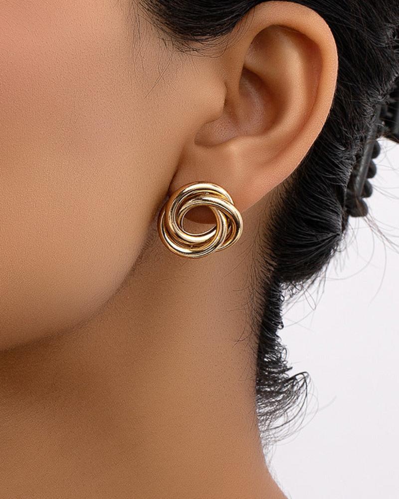 Montaren Aurelia Knot Stud Earrings — view 1