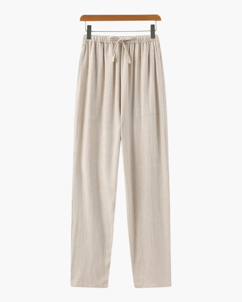 Montaren Marrakech Slim-Fit Linen Pants — view 1