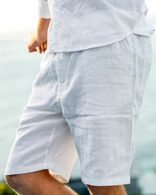 Montaren Casablanca Linen Shorts — view 1