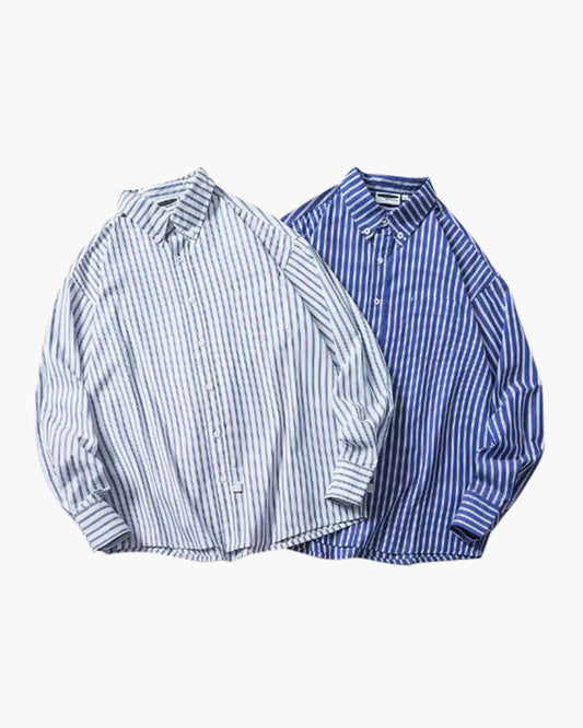 Montaren Oversized Striped Shirt — view 1