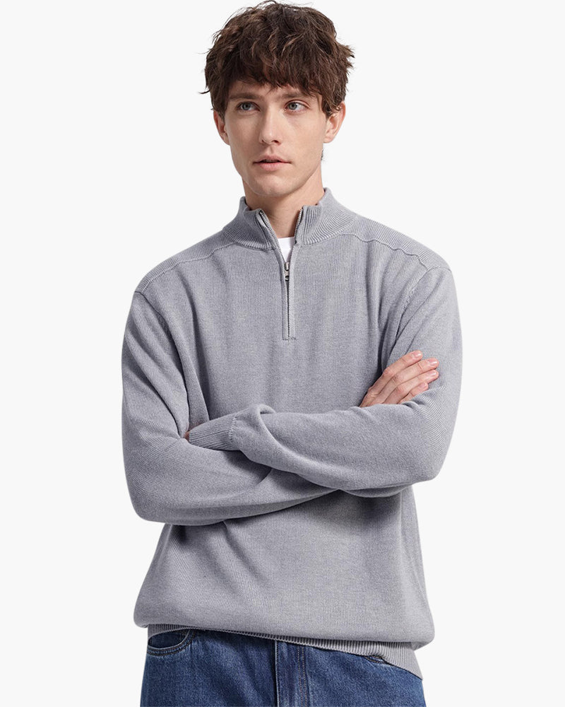 Montaren 100% Merino Wool Zip-Up — view 1